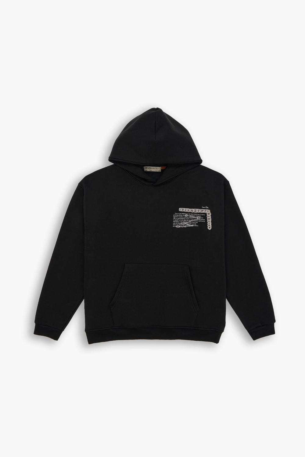 Sacred Geometry Oversize Sweatshirt Erkek Siyah