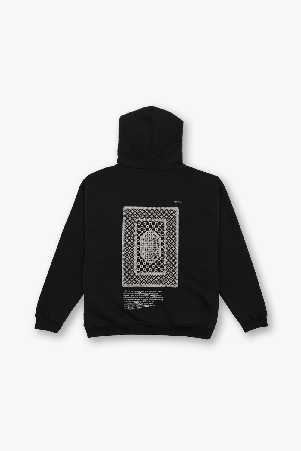 Sacred Geometry Oversize Sweatshirt Erkek Siyah