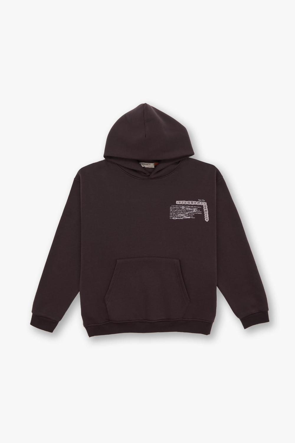 Sacred Geometry Oversize Sweatshirt Erkek Kahverengi
