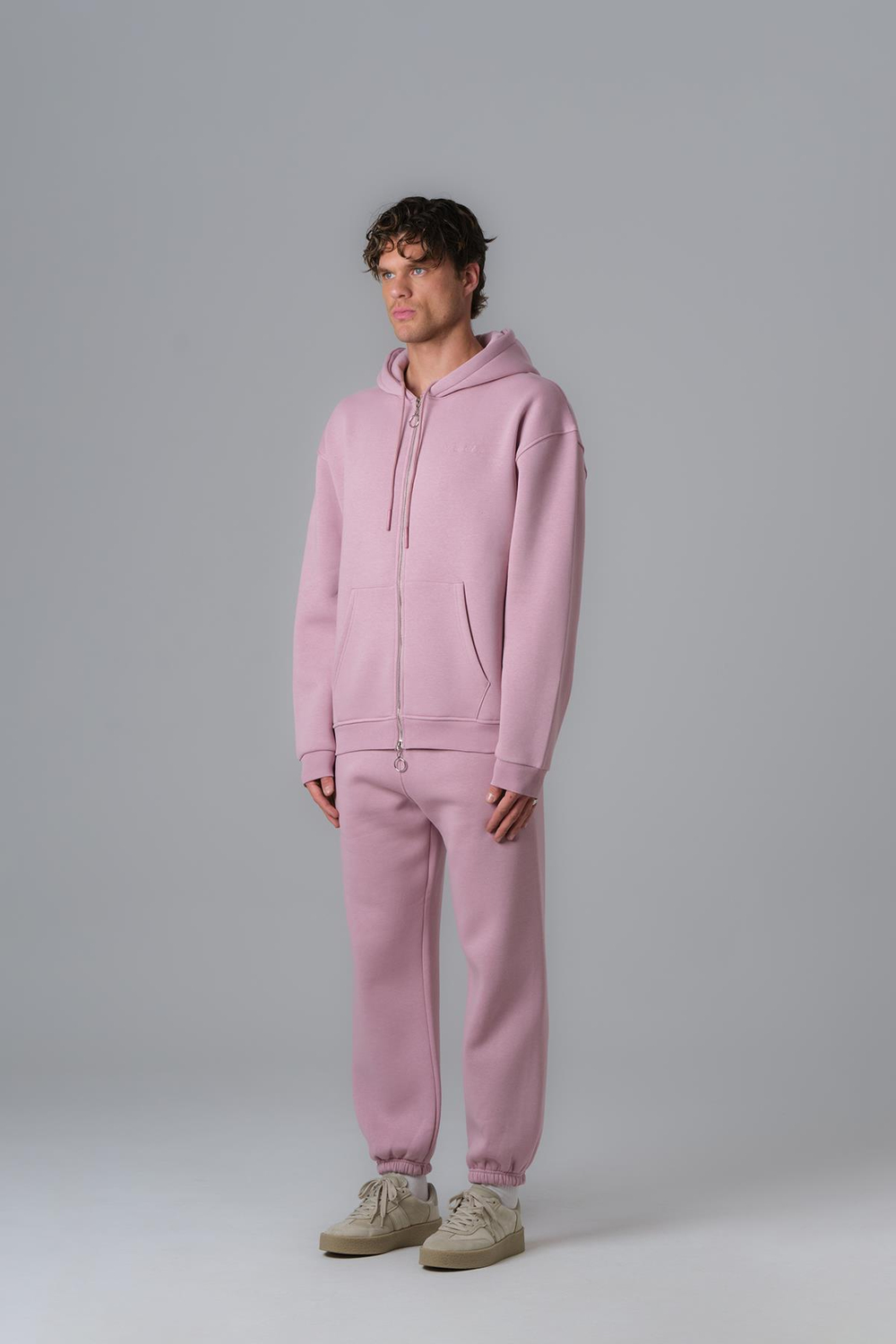 SAW Club Fermuarlı Sweatshirt Erkek Pembe