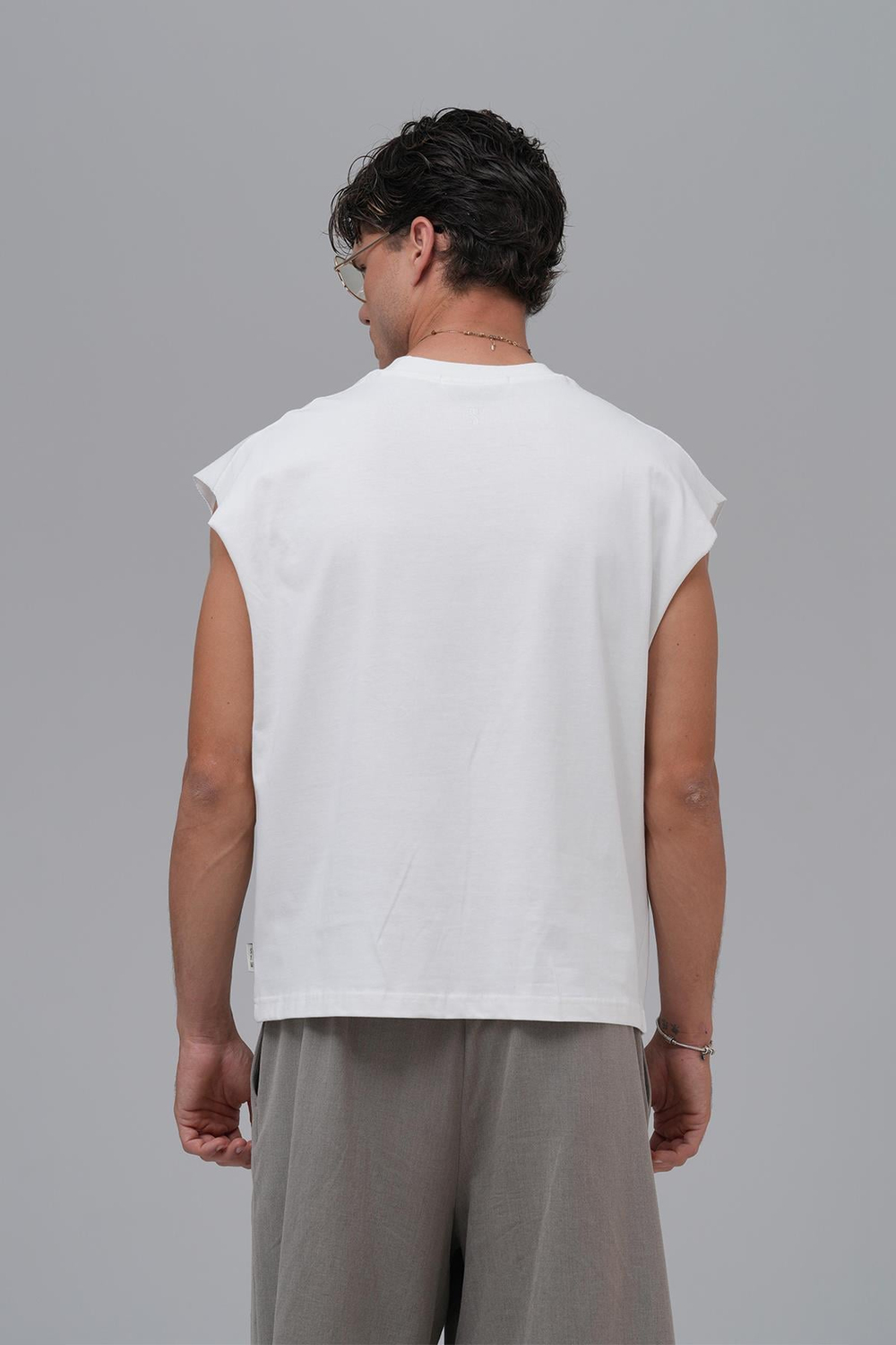 SAW Club Oversize Atlet Erkek Ekru
