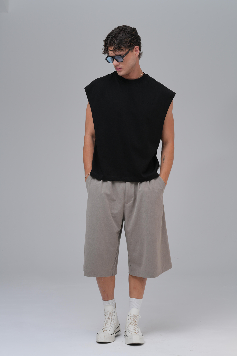 SAW Club Oversize Atlet Erkek Siyah