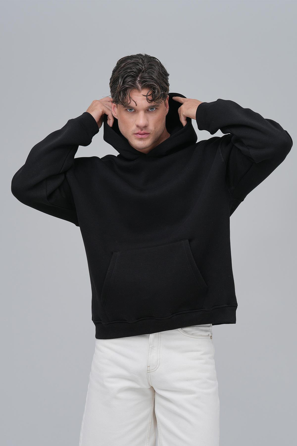 SAW Club Oversize Sweatshirt Erkek Siyah