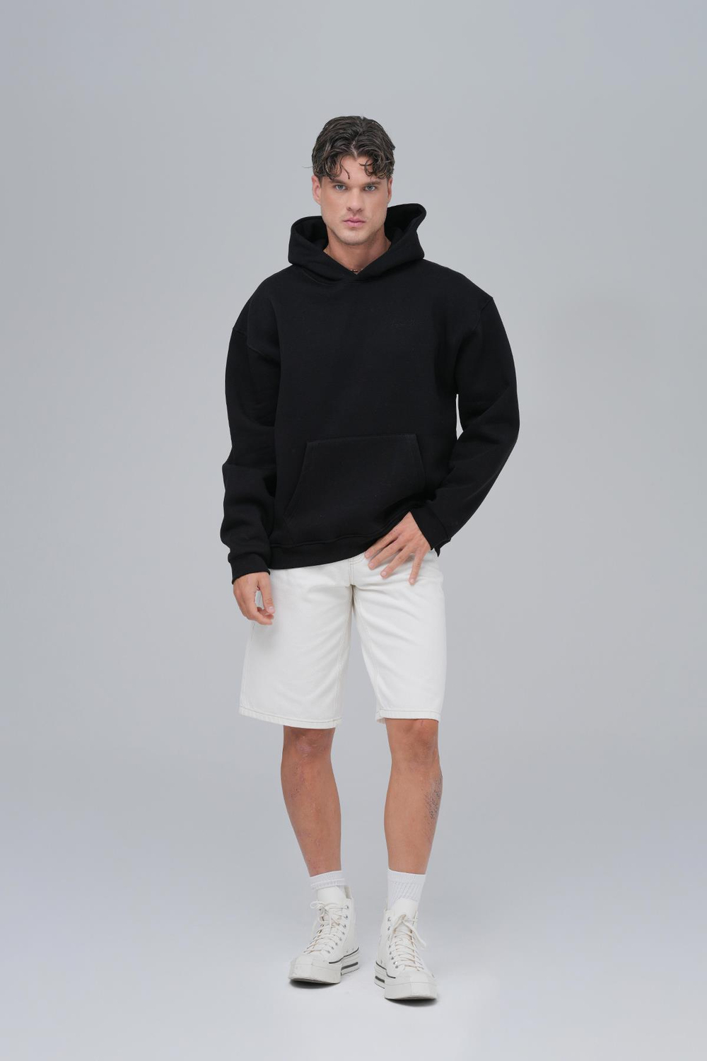 SAW Club Oversize Sweatshirt Erkek Siyah