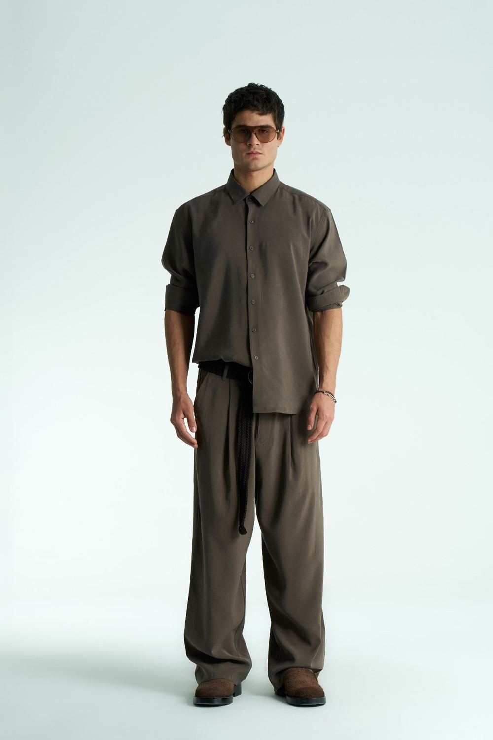 Serein Relaxed Fit Erkek Pantolon Açık Kahverengi