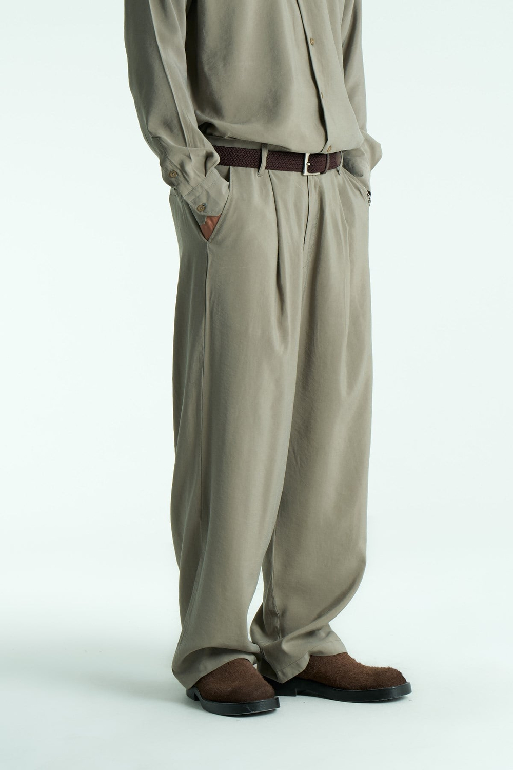 Serein Relaxed Fit Erkek Pantolon Haki