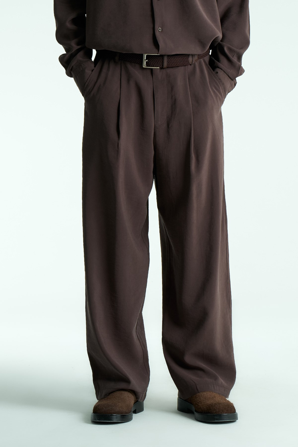 Sorell Relaxed Fit Erkek Pantolon Koyu Kahverengi