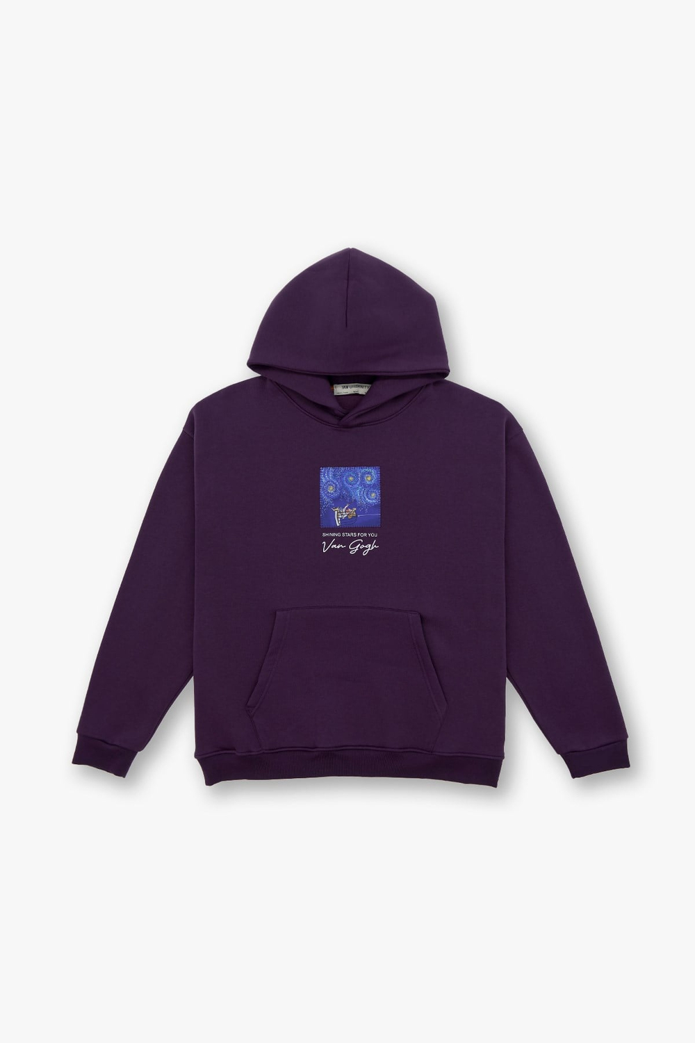 Shining Stars Oversized Sweatshirt Purple