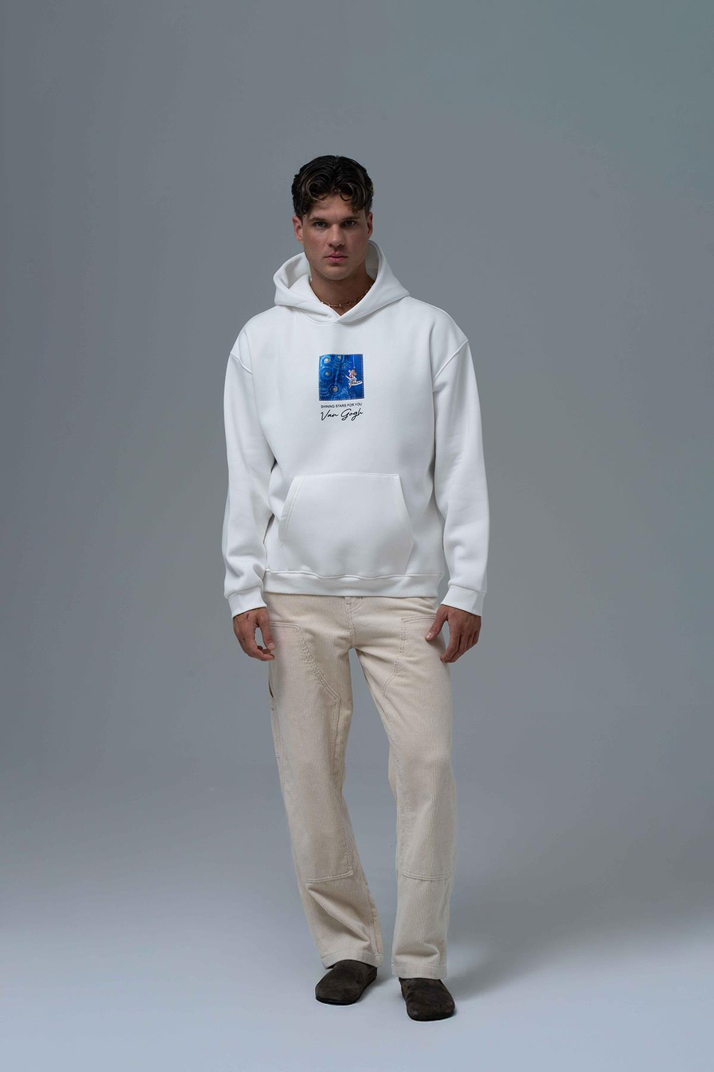 Shining Stars Oversized Sweatshirt Off White