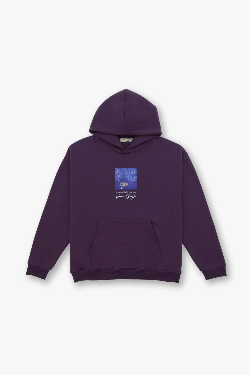 Shining Stars Oversize Sweatshirt Kadın Mor