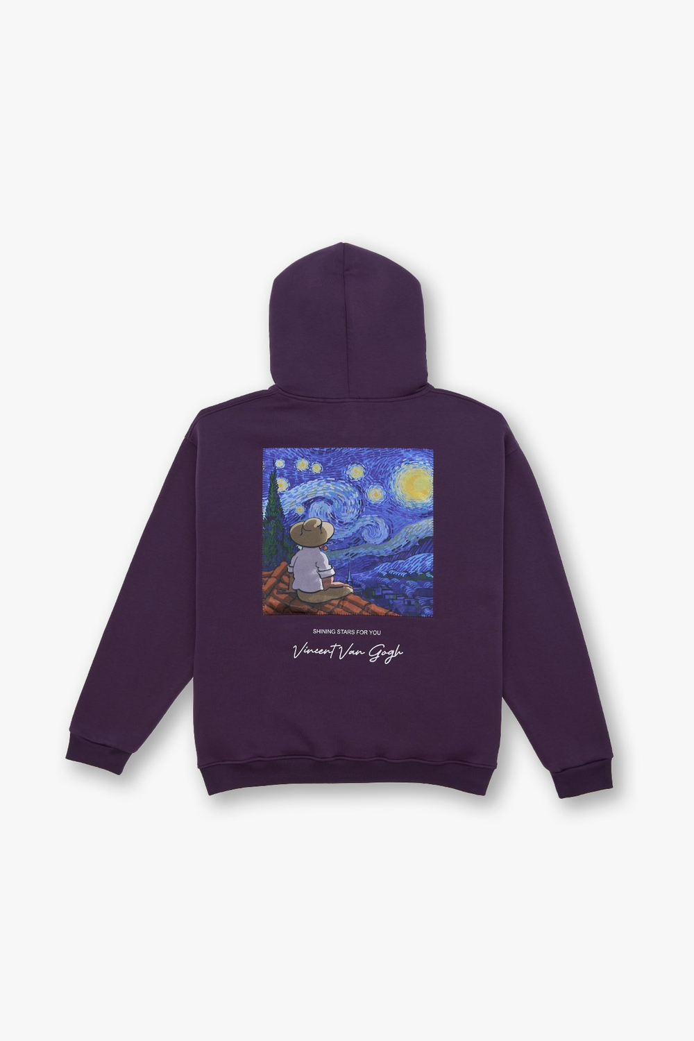 Shining Stars Oversize Sweatshirt Kadın Mor