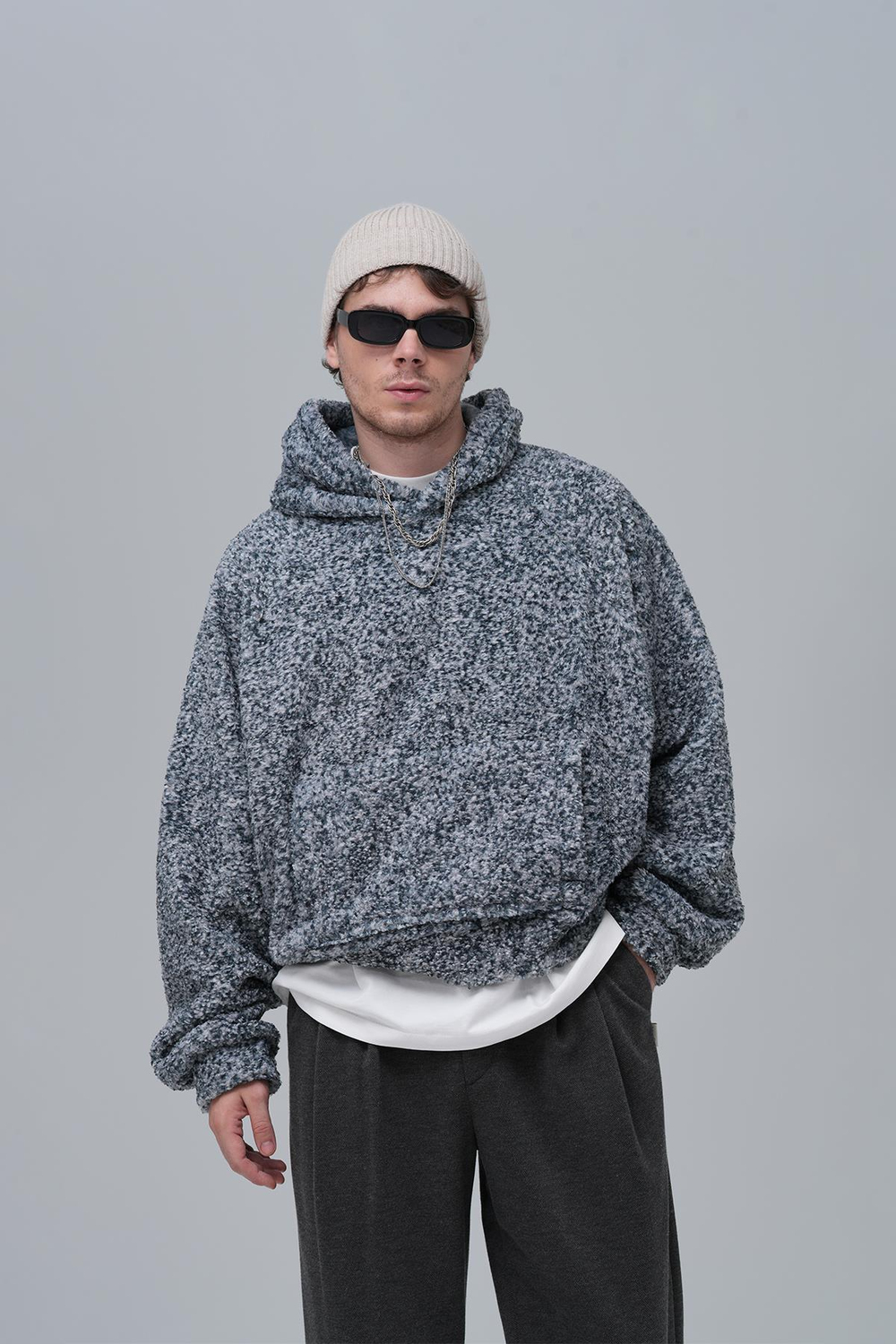 Soft Haven Oversize Welsoft Sweatshirt Erkek Siyah