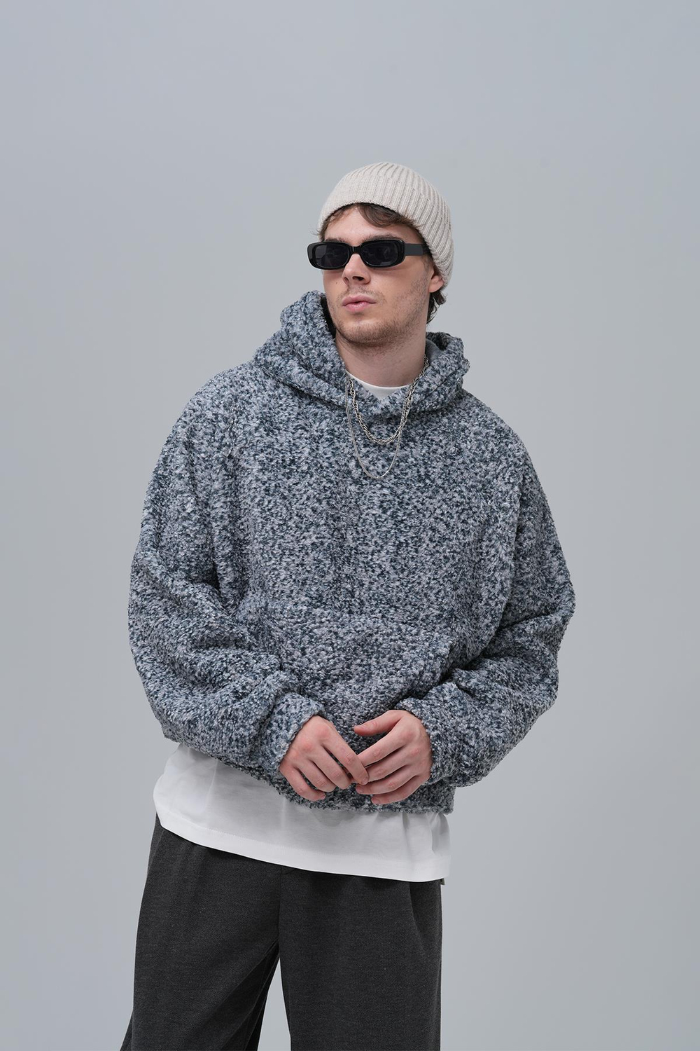 Soft Haven Oversize Welsoft Sweatshirt Erkek Siyah