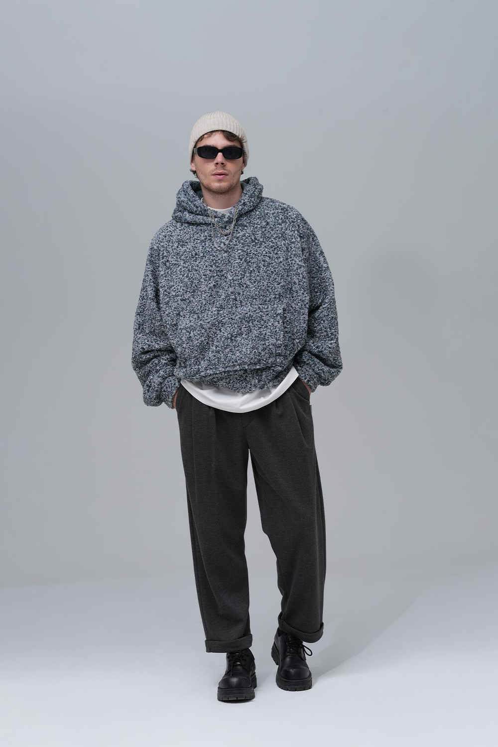 Soft Haven Oversize Welsoft Sweatshirt Erkek Siyah