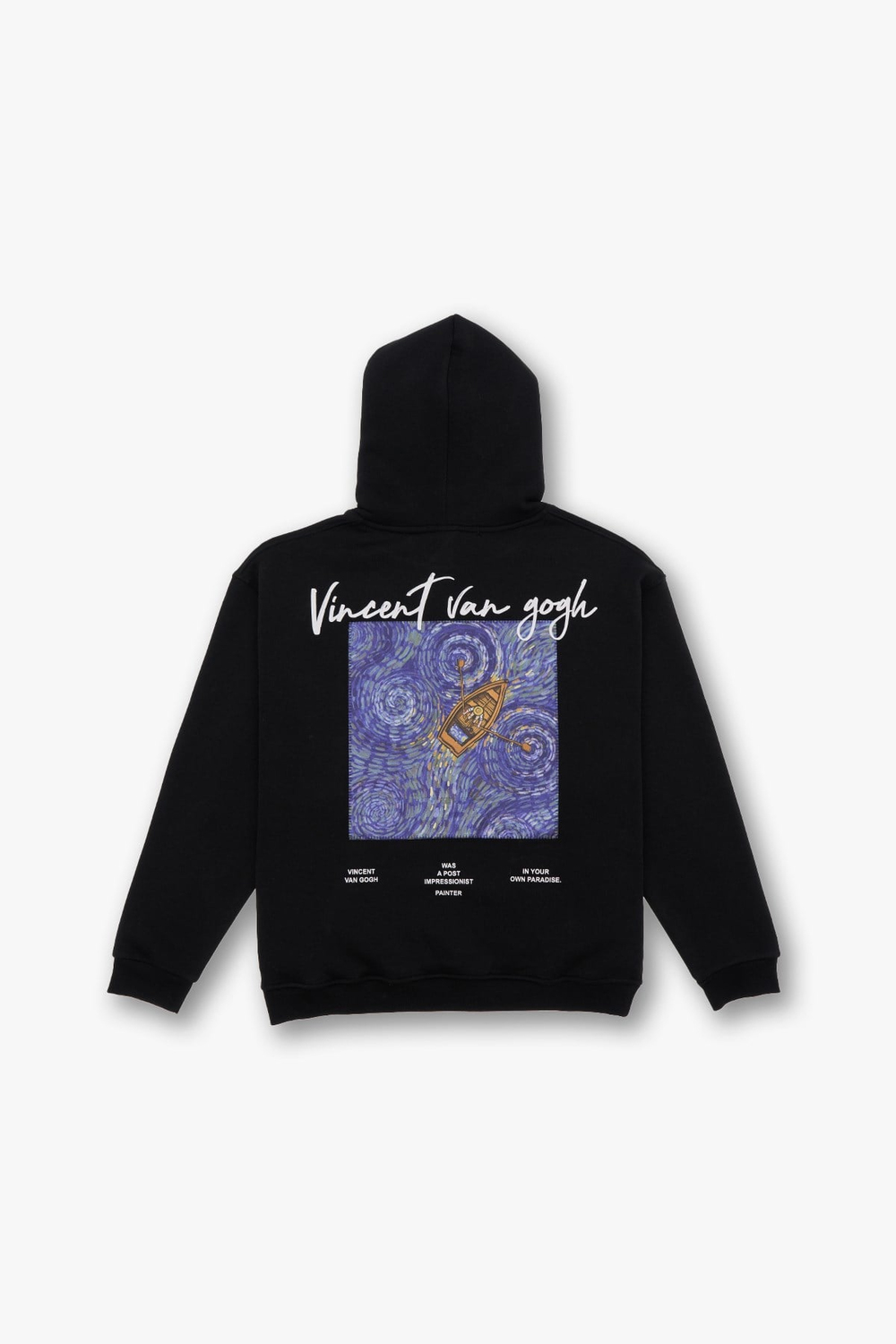 Starry Flow Oversize Sweatshirt Erkek Siyah
