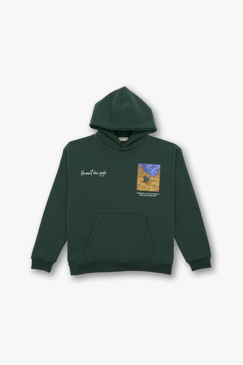 Starry Flow Oversize Sweatshirt Erkek Yeşil