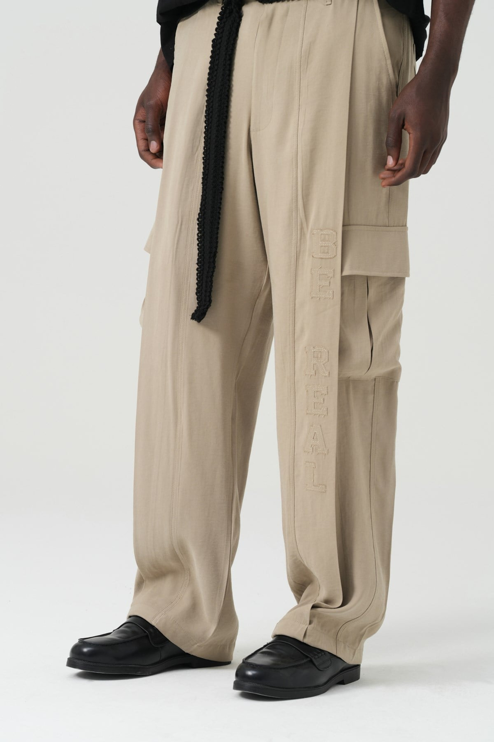 Surreal Cargo Oversize Erkek Pantolon Bej