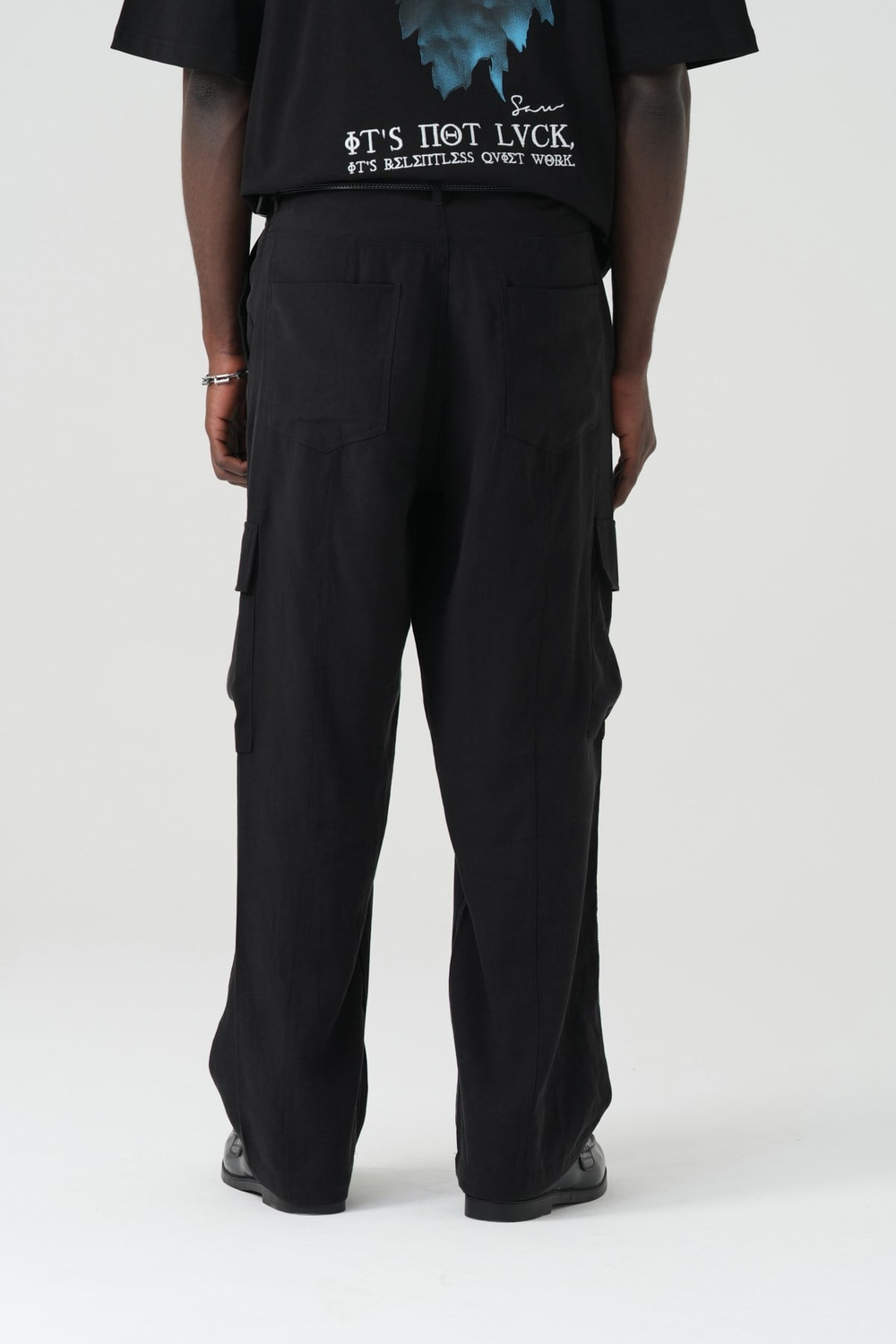 Surreal Cargo Oversize Erkek Pantolon Siyah