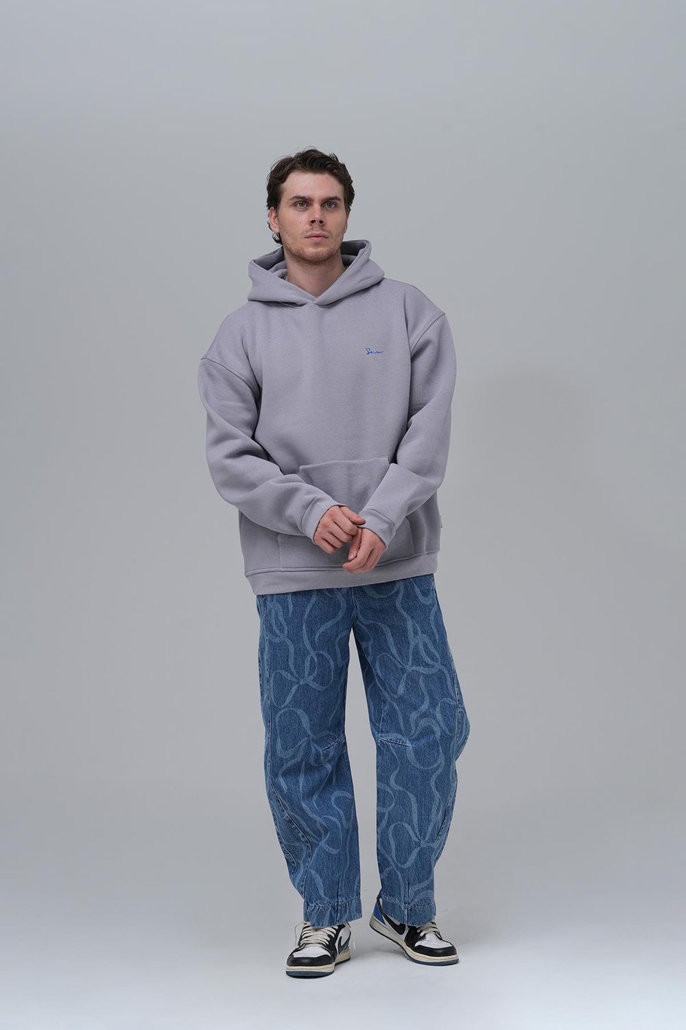 The Story Of Layers Oversized Sweatshirt Charcoal