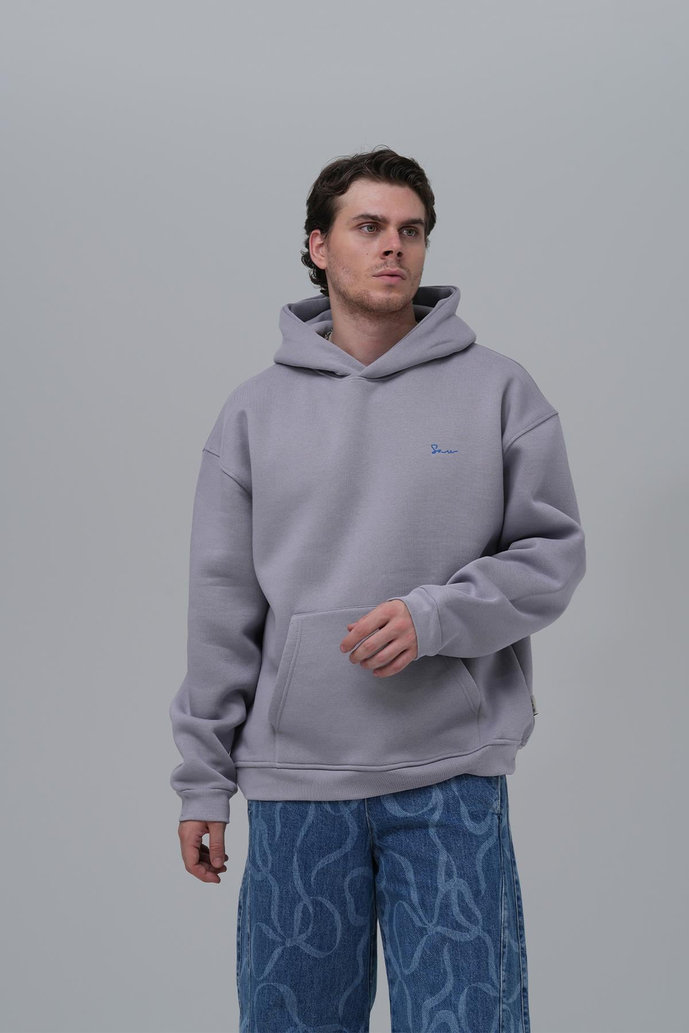 The Story Of Layers Oversized Sweatshirt Charcoal