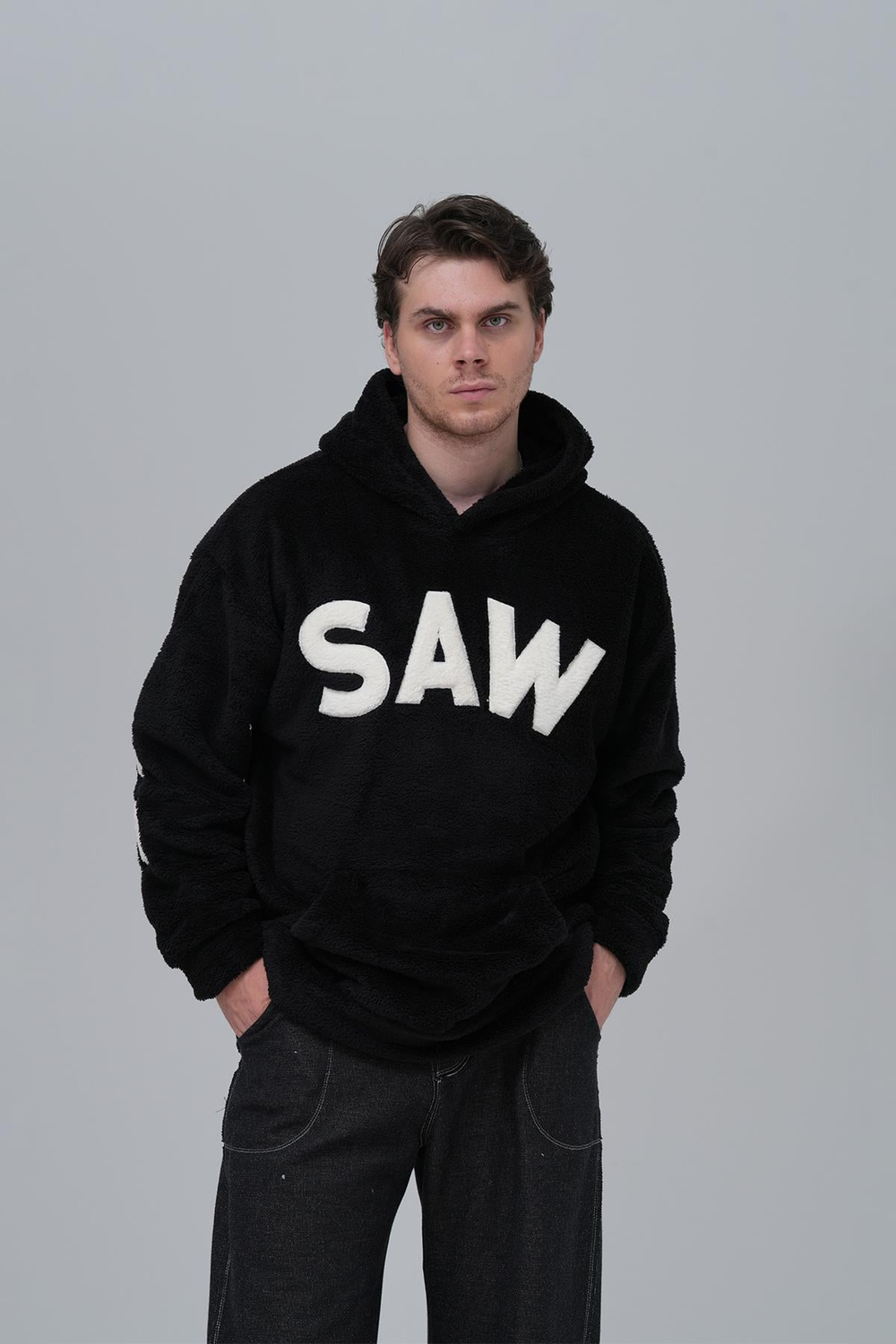 Time Of Choose Oversized Welsoft Sweatshirt Black