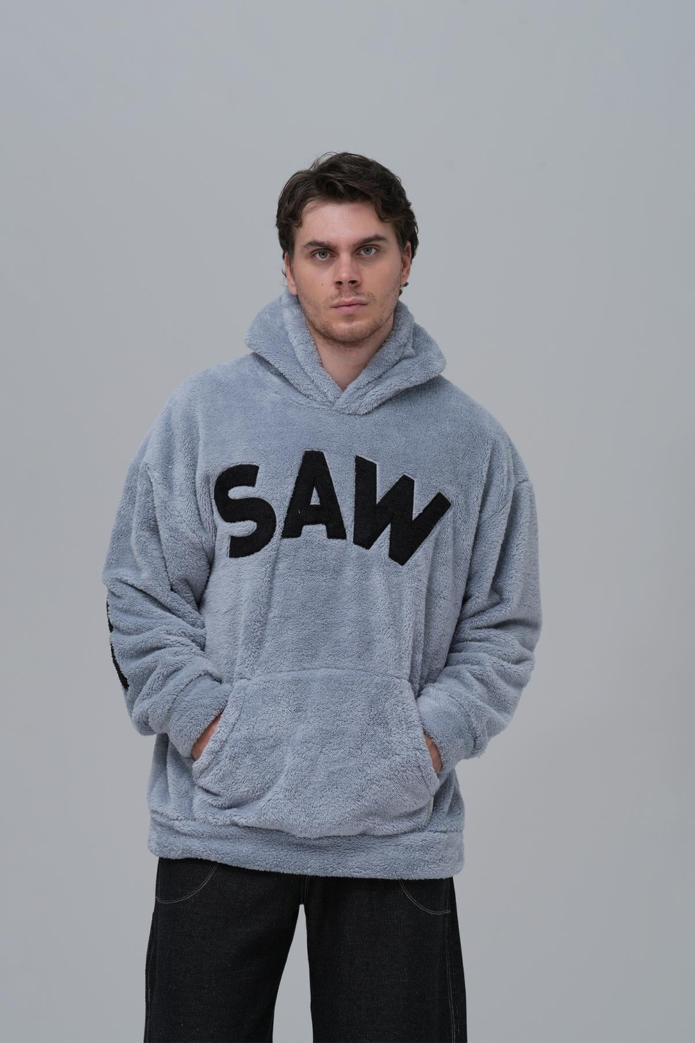 Time Of Choose Oversize Welsoft Sweatshirt Erkek Gri