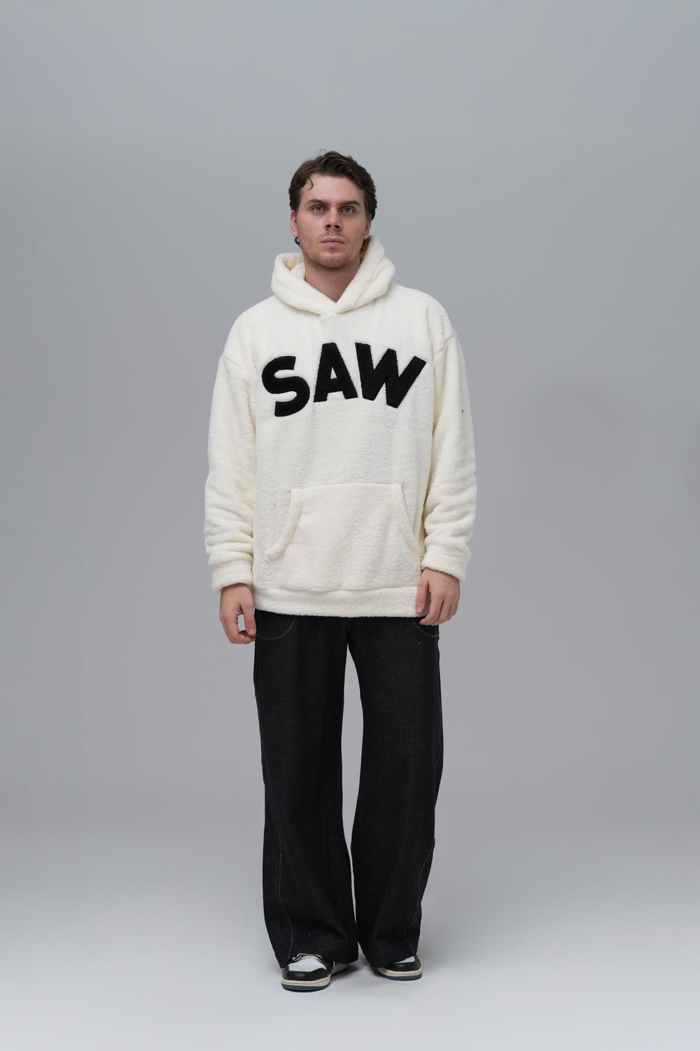 Time Of Choose Oversize Welsoft Sweatshirt Erkek Ekru