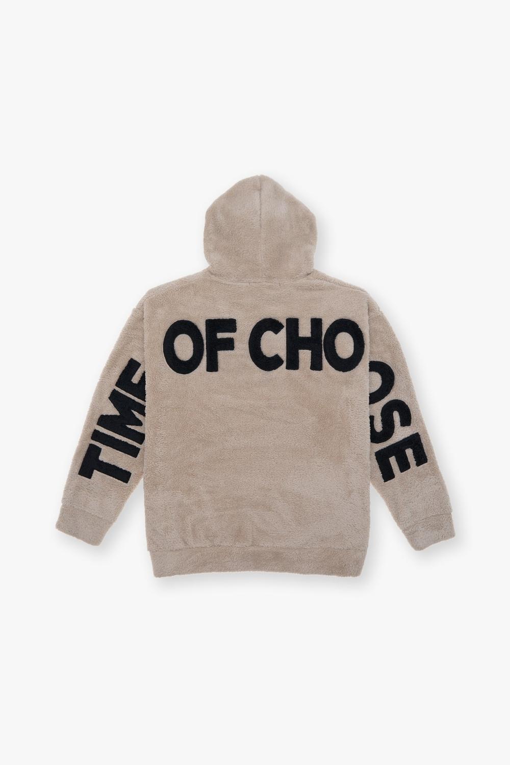 Time Of Choose Oversize Welsoft Sweatshirt Kadın Açık Bej