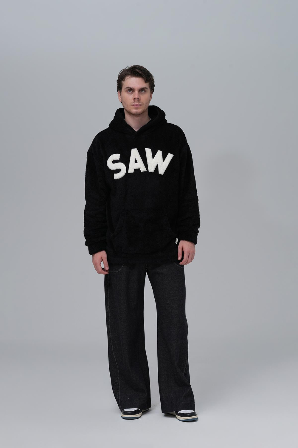 Time Of Choose Oversized Welsoft Sweatshirt Black