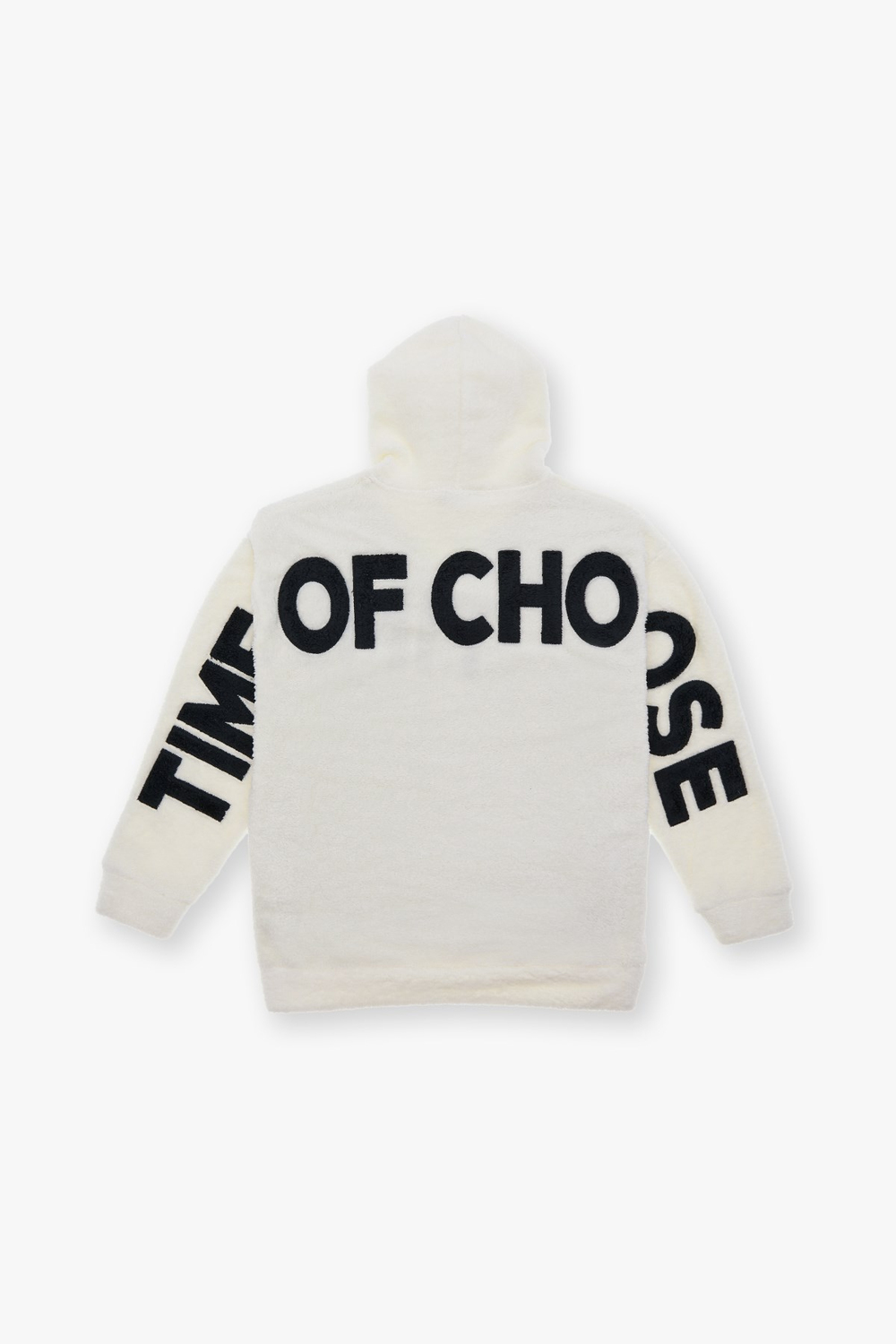 Time Of Choose Oversize Welsoft Sweatshirt Kadın Ekru