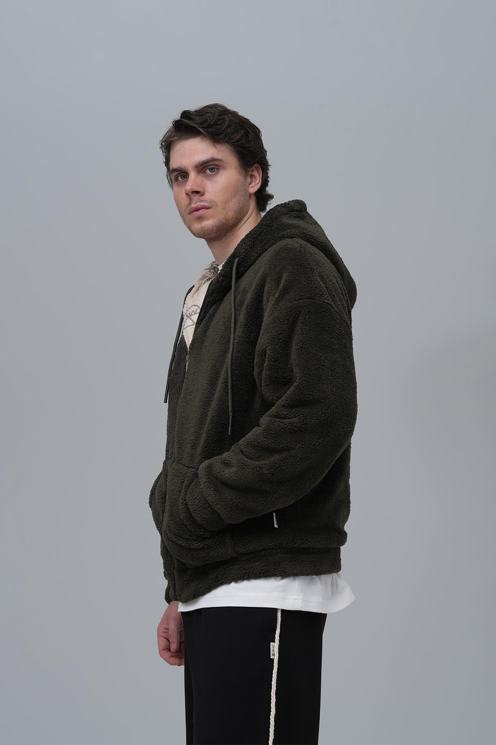Timeless Legend Oversize Sweatshirt Erkek Haki