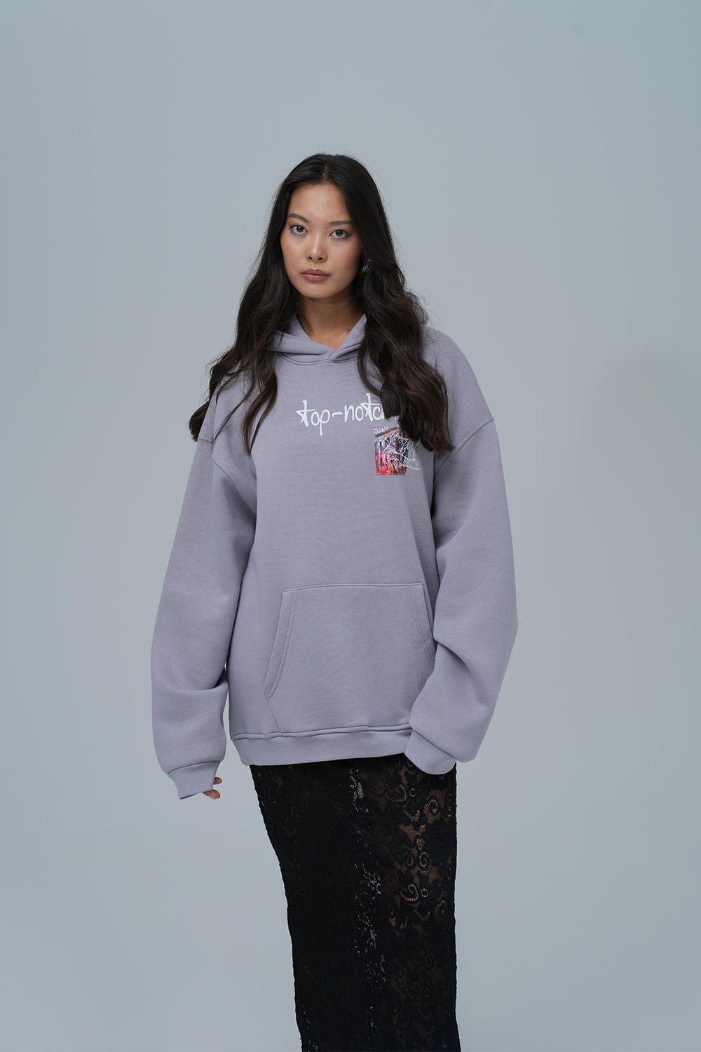 Top-Notch Oversized Sweatshirt Gray