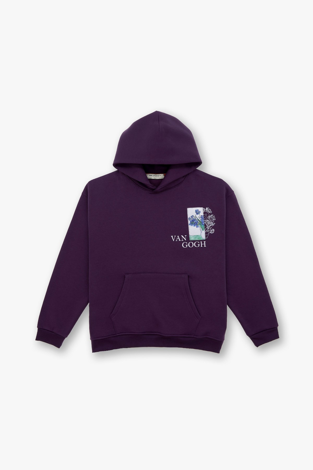 Van Gogh Irises Oversized Sweatshirt Purple