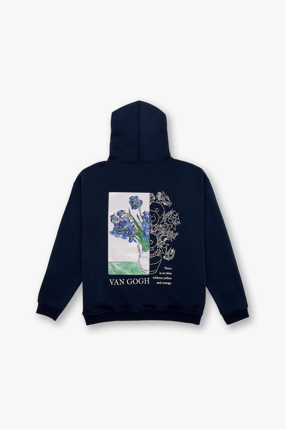 Van Gogh Irises Oversized Sweatshirt Indigo