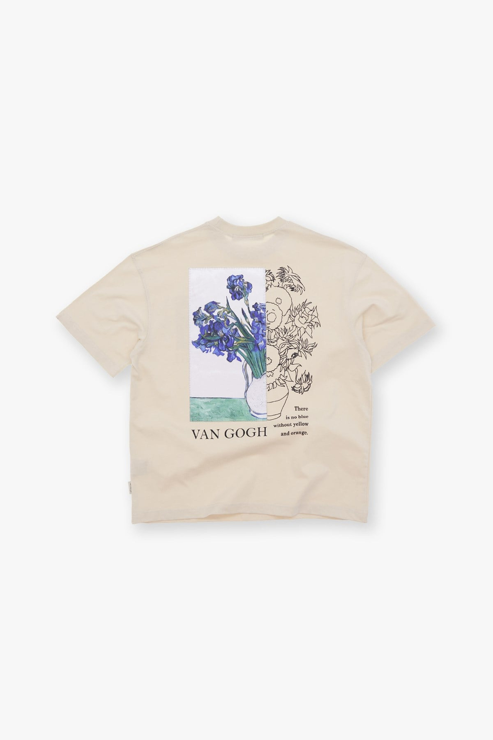 Van Gogh Irises Oversize Tişört Erkek Stone