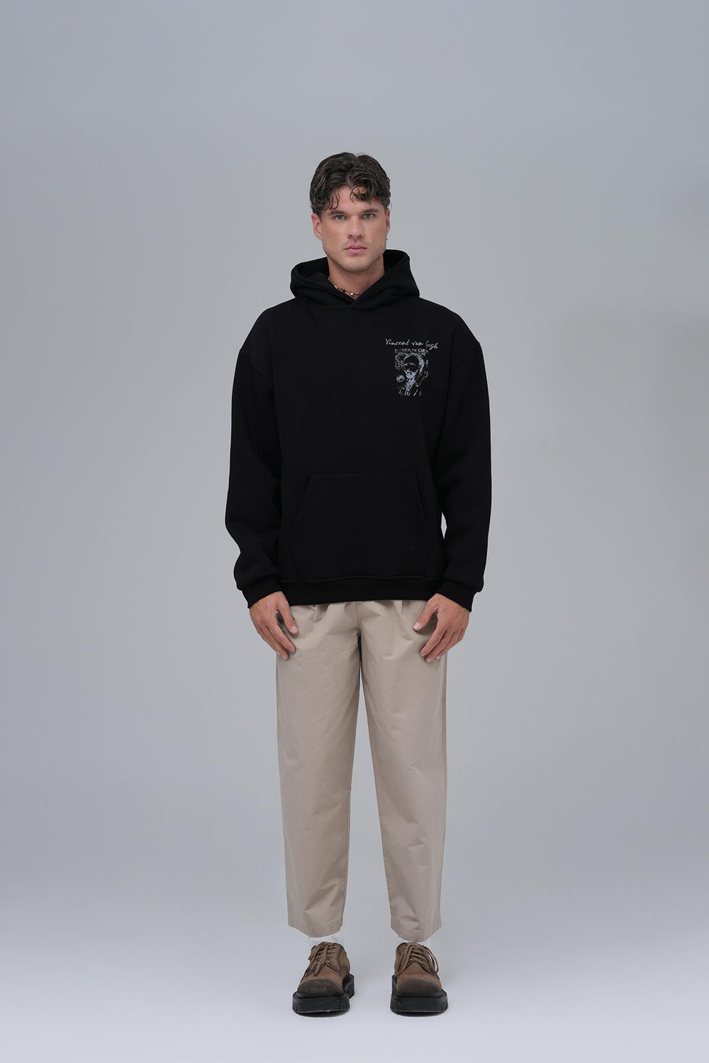 Van Gogh Threads Oversized Sweatshirt Black