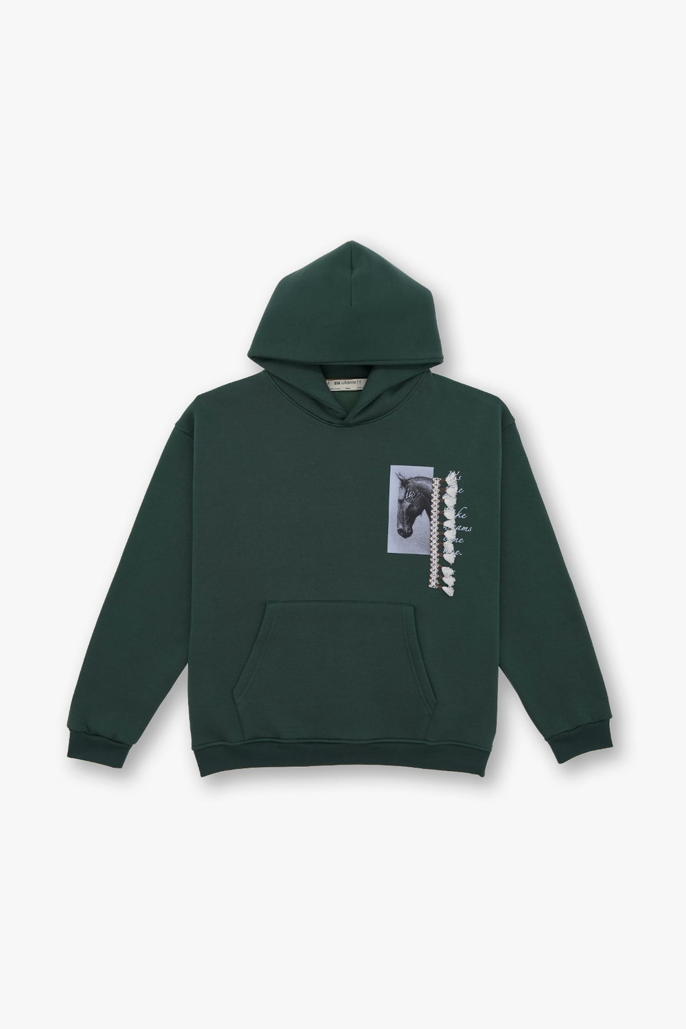 Wild Spirit Oversize Sweatshirt Erkek Yeşil