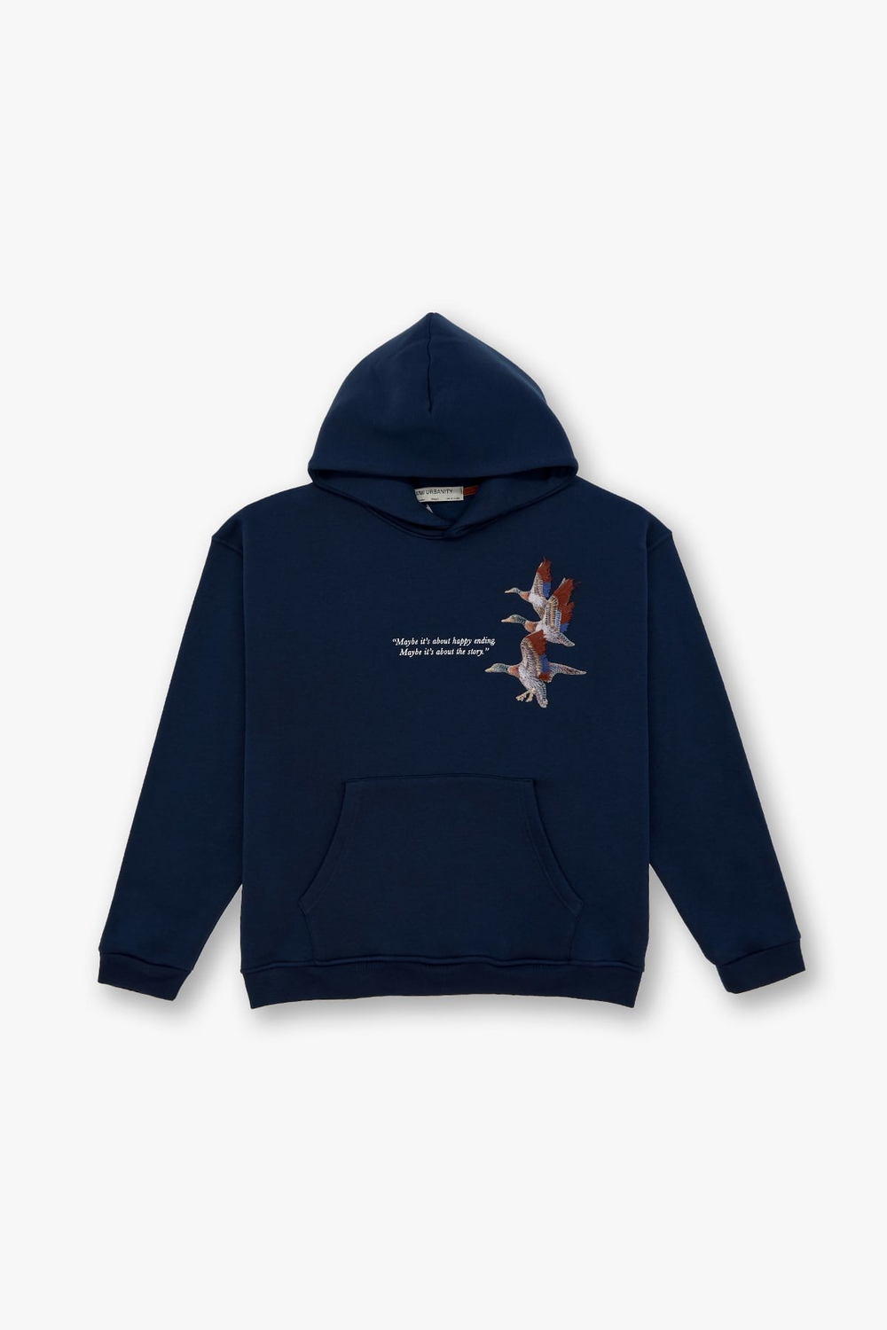Wings Oversize Sweatshirt Erkek İndigo