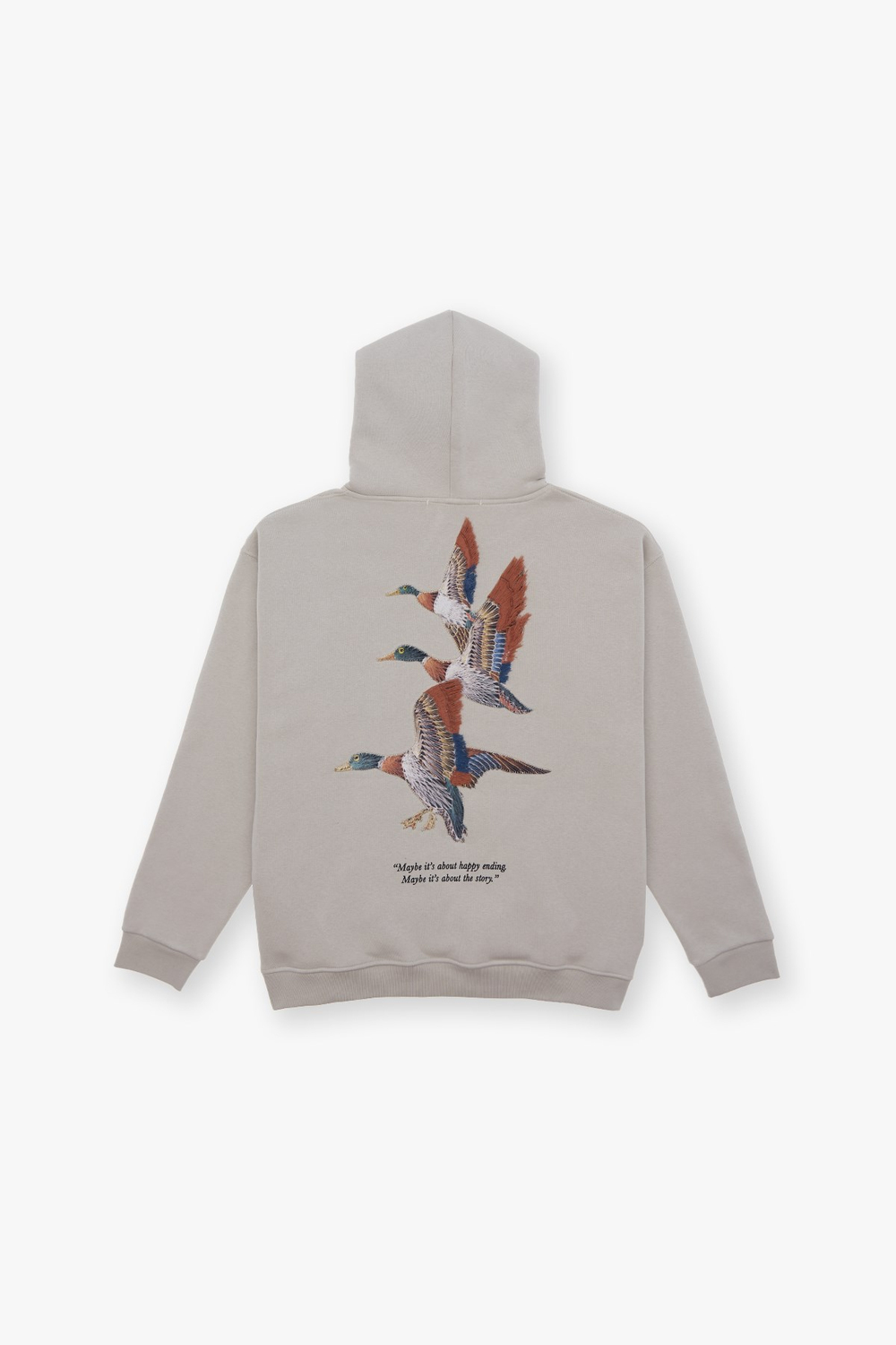 Wings Oversize Sweatshirt Kadın Stone