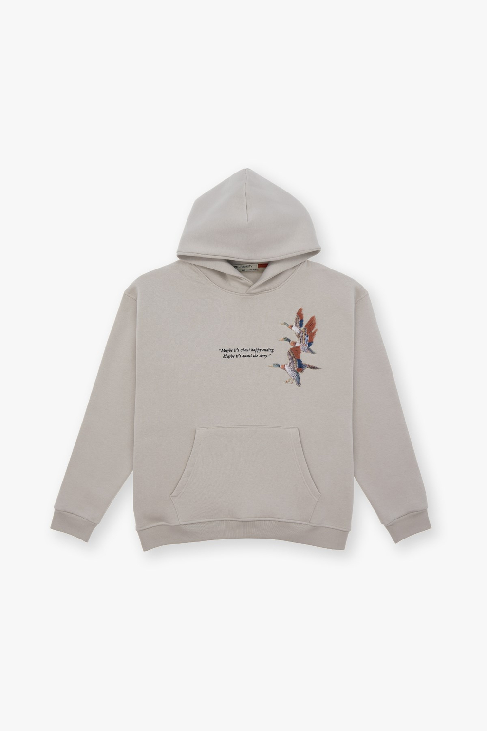Wings Oversize Sweatshirt Kadın Stone