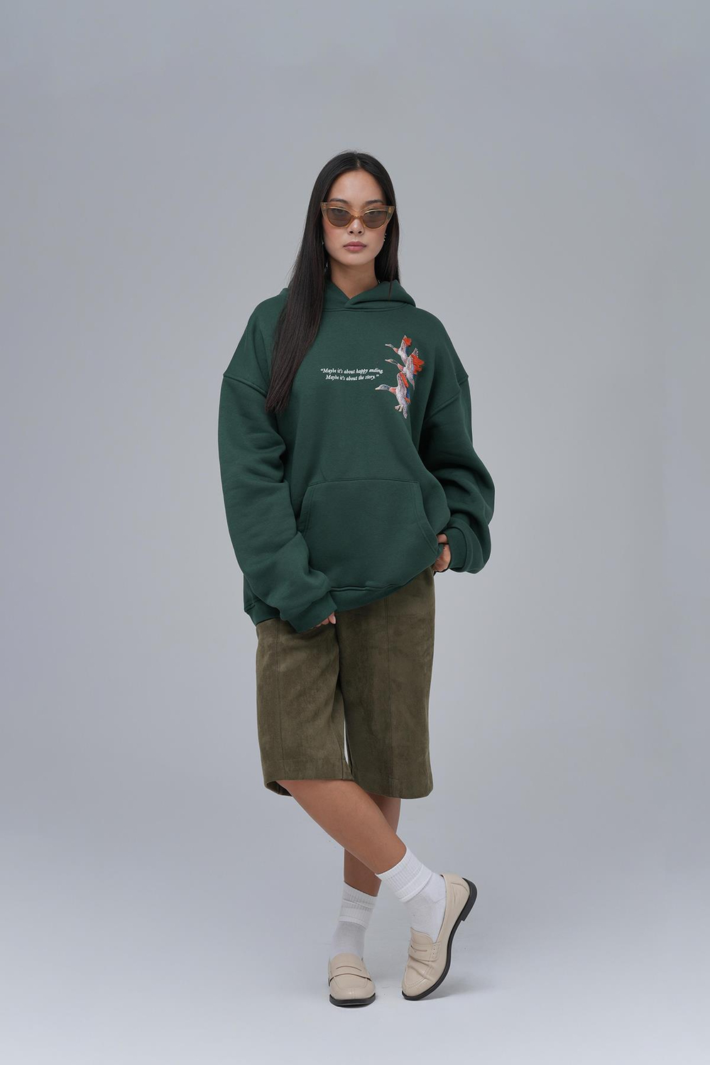Wings Oversized Sweatshirt Green