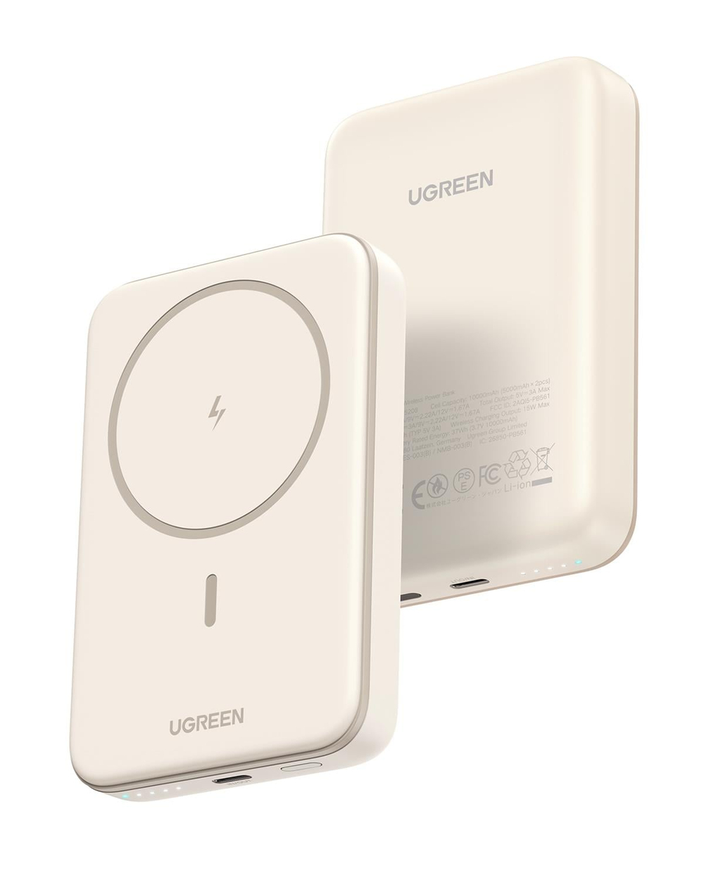 UGREEN 10.000 mAh 20W Magsafe Wireless Kablosuz Hızlı Powerbank, 25208