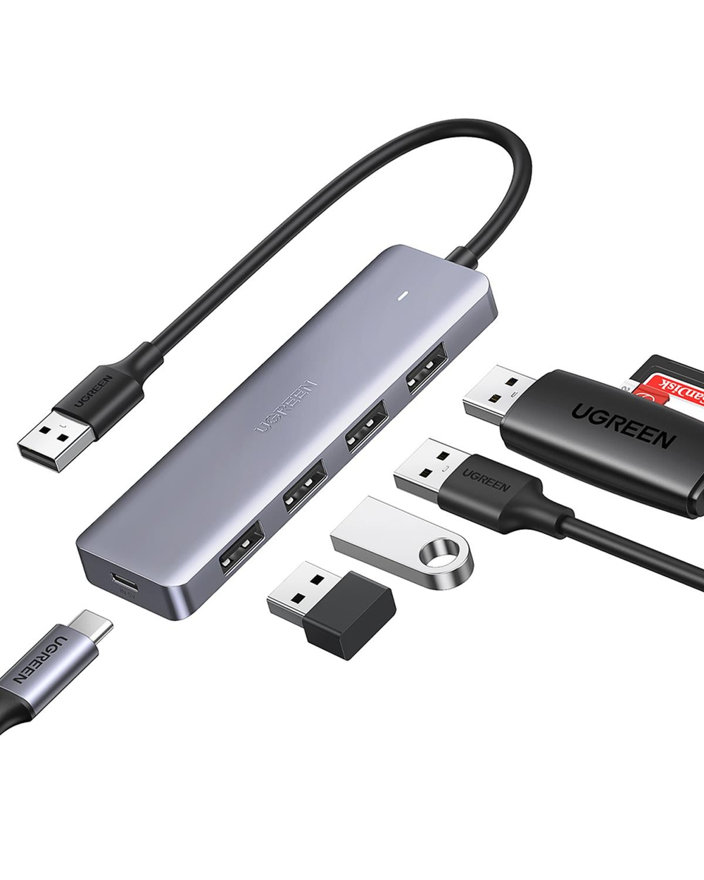 UGREEN 4 Portlu USB 3.0 Hub USB Çoklayıcı Adaptör, 50985