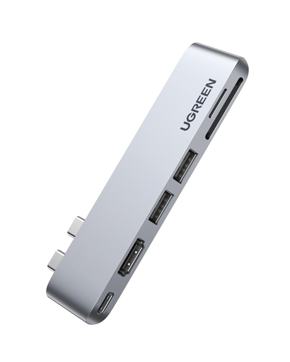 UGREEN 6-in-2 1*Thunderbolt 3 6K Video 100W PD 40Gps Type-C, 2*USB 3.0, 4K/30Hz HDMI, SD, Micro SD Port Çoklayıcı Hub, 80856