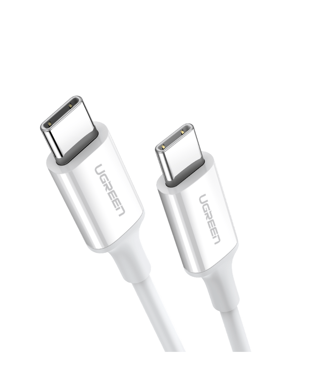 UGREEN USB-C 60W 3A QC PD Hızlı Şarj Kablosu, 1 Metre, Beyaz, 60518