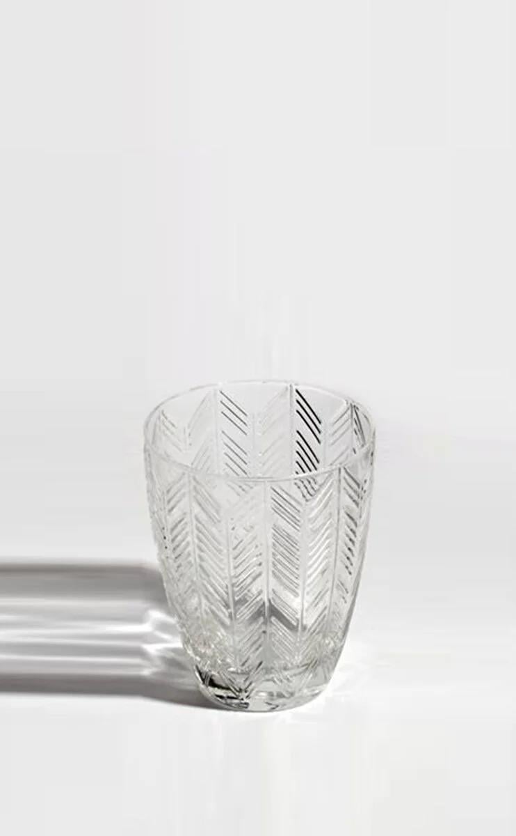  Zig Zag Transparent Şarap Bardağı