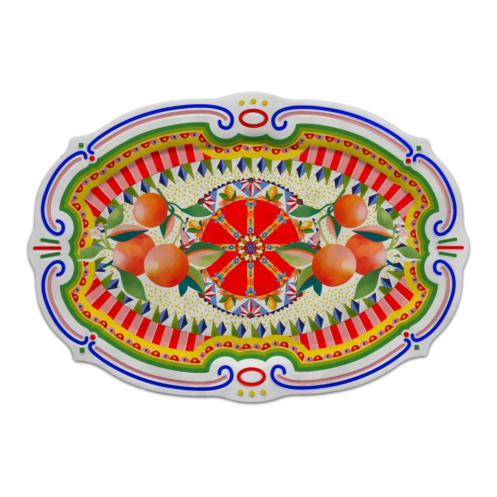000001000241271001 BM DOLCE VITA OVAL SERVİS TABAĞI 50 CM