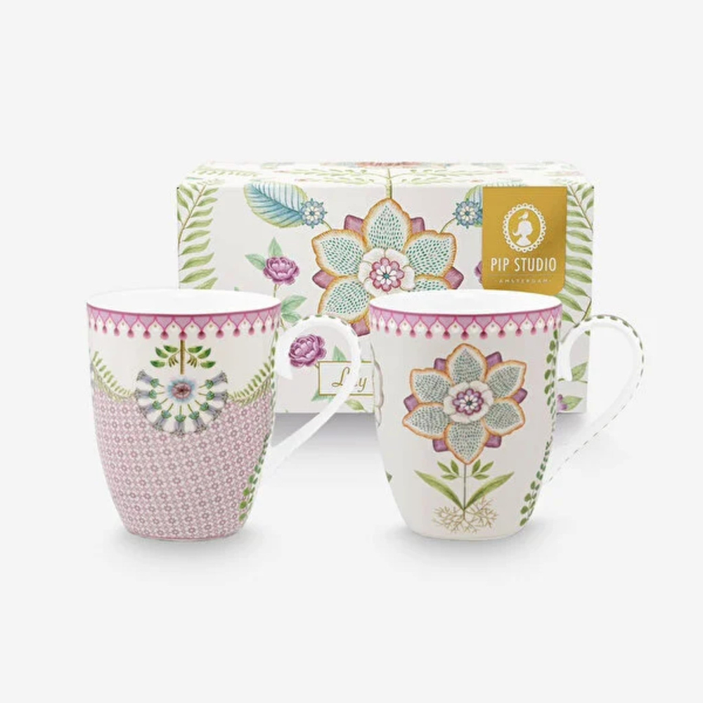 51002482 Lily & Lotus İkili  Büyük Mug Seti 350 ml.