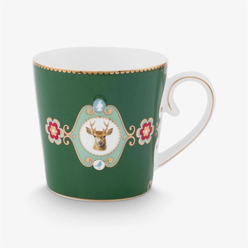 51002523 PIP STUDIO Yeşil Porselen Kupa 250 Ml Love Birds