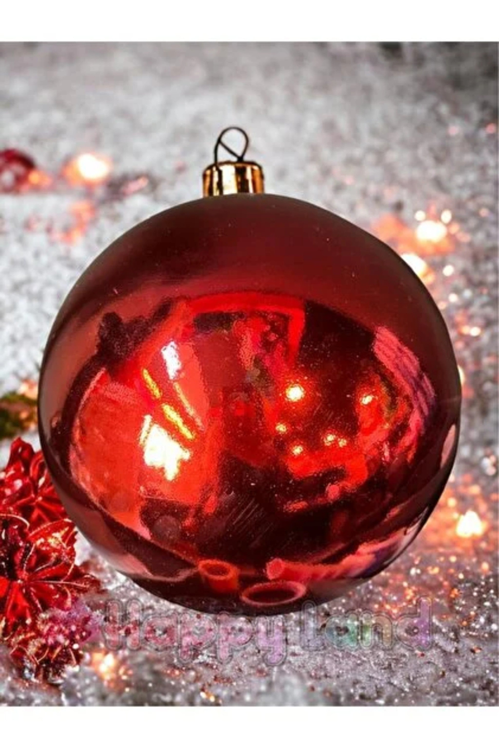 62­0229 YILBAŞI SÜSÜ CAM TOP 22 CM